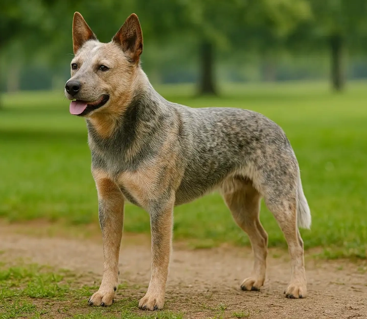 blue speckle Stumpy Tail