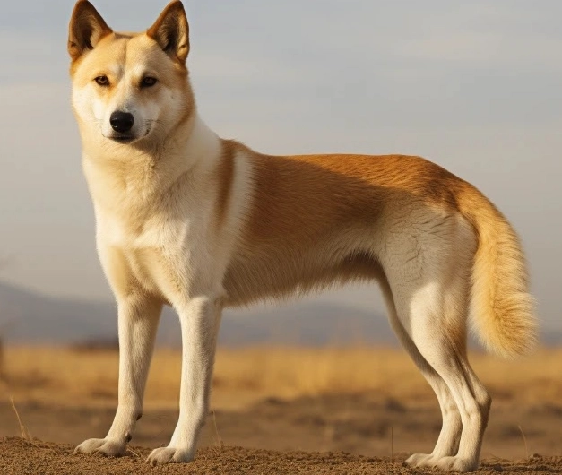 Canaan dog barking